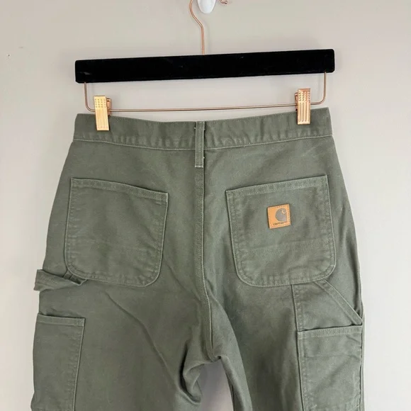 Carhartt B11-MOS Dungaree Pants Washed Loose Original Fit Moss 29x30 Streetwear - Picture 8 of 12